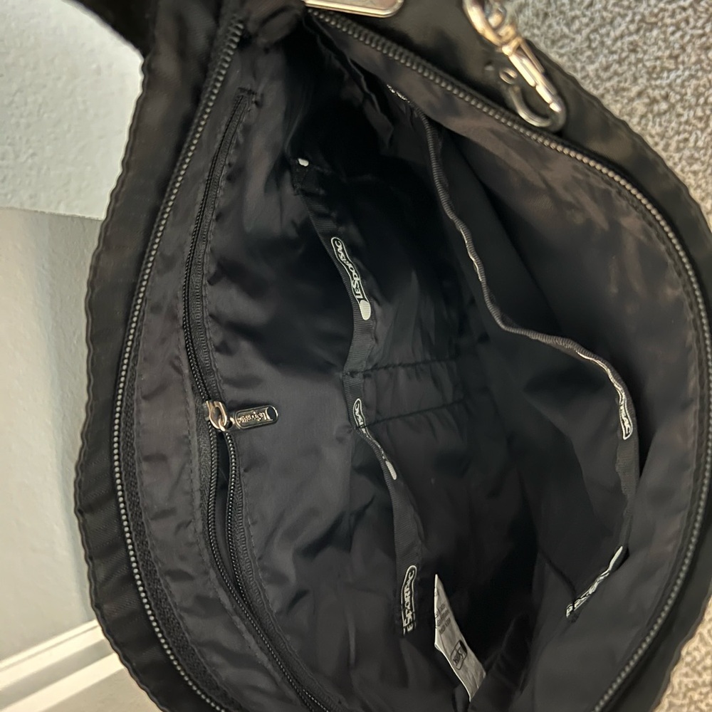 Lesportsac Madison Nylon Crossbody Black Bag - Picture 4 of 11